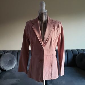 Light Pink Suede Jacket - Size 12